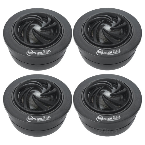 American Bass SQ-T2 | 1 Inch 120W 4 Ohm Soft Dome Neo Tweeters (4 Pack)